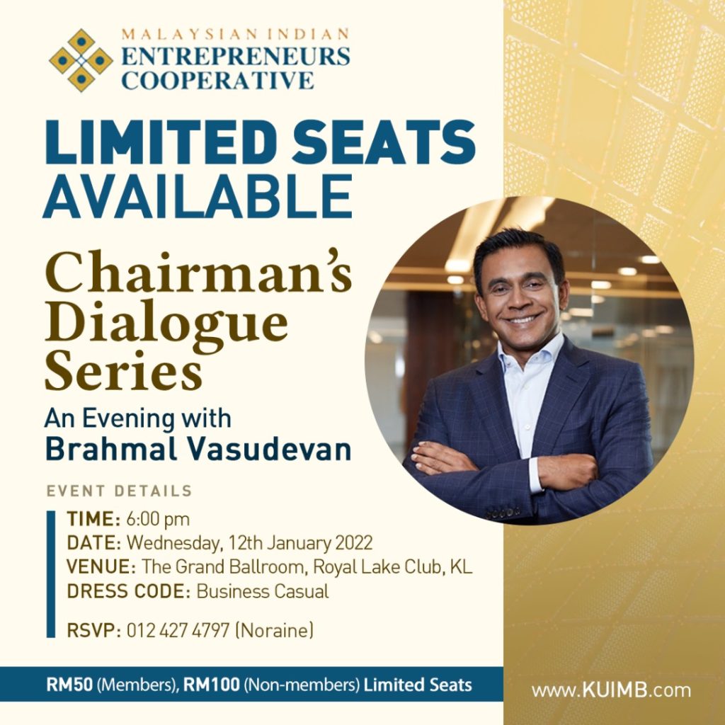 Chairman_s Dialogue Series Brahmal Vasudevan Poster